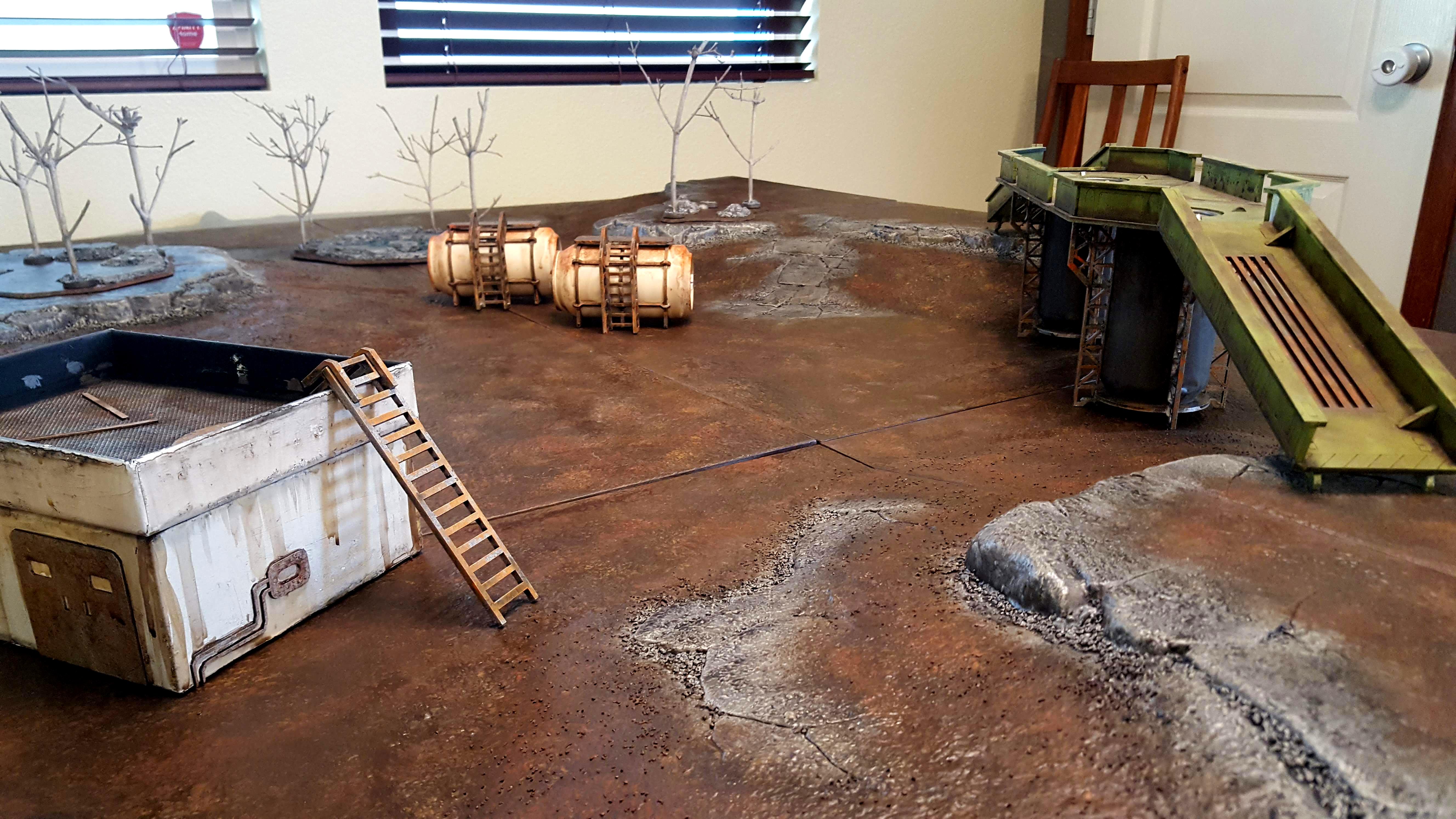 Low-angle view of the new table - Low-angle view of the new table